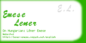 emese lener business card
